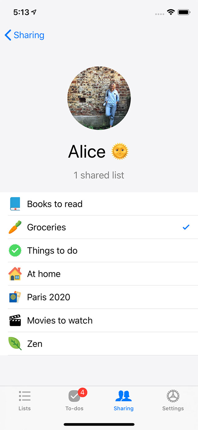 best to do list sharing app